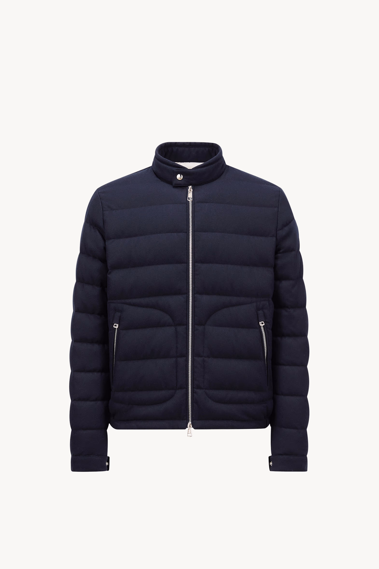 Plumífero corto de cachemira Acorus Hombre Azul marino Moncler 2